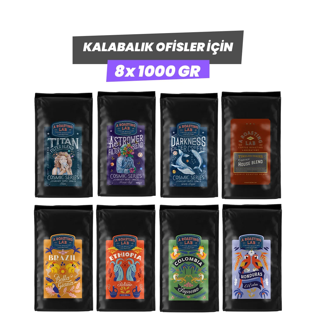 Kalabalık Ofisler İçin Kahve Seti 8x1000